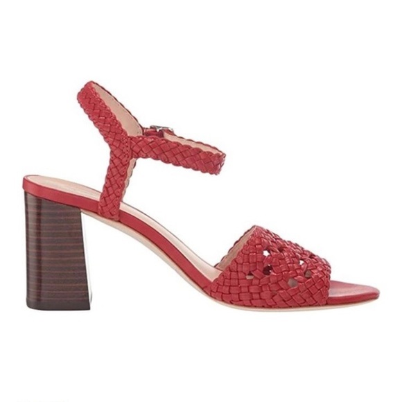 LOEFFLER RANDALL Liana Red Block-Heel Sandals, NIB - Picture 3 of 6
